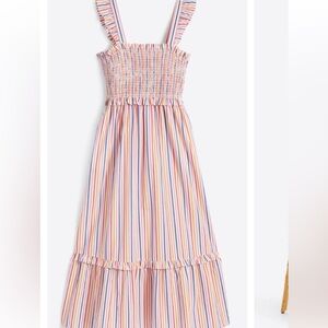 Draper James Multicolor Striped Midi Dress